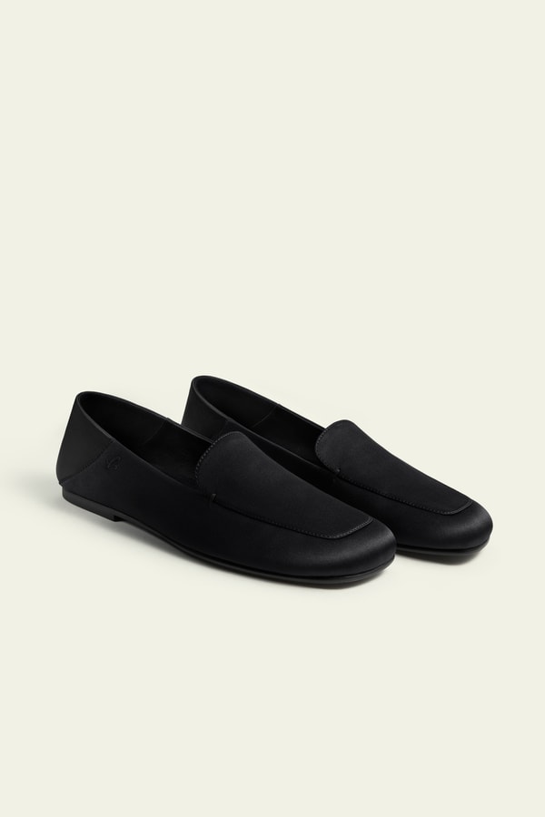 Lilysilk Serena Silk Leather Loafers