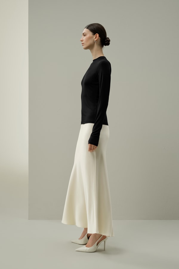 Lilysilk Silk Breeze Jersey Long Sleeve Slinky Top