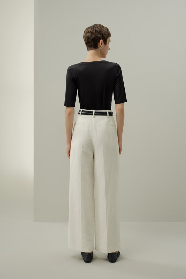 Lilysilk Silk Breeze Jersey Stretch Boatneck Top