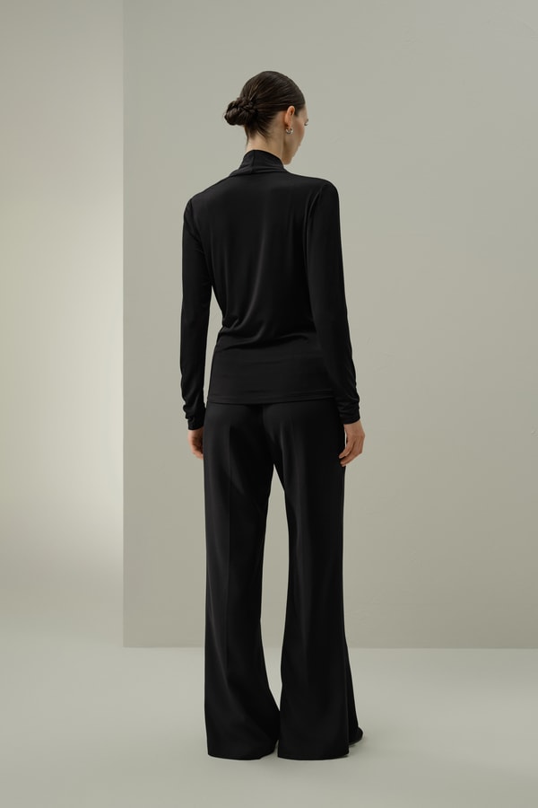 Lilysilk Silk Breeze Jersey Stretch Wrap Top