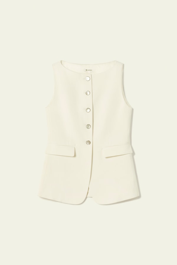 Lilysilk Sleeveless Button Up Silk Vest