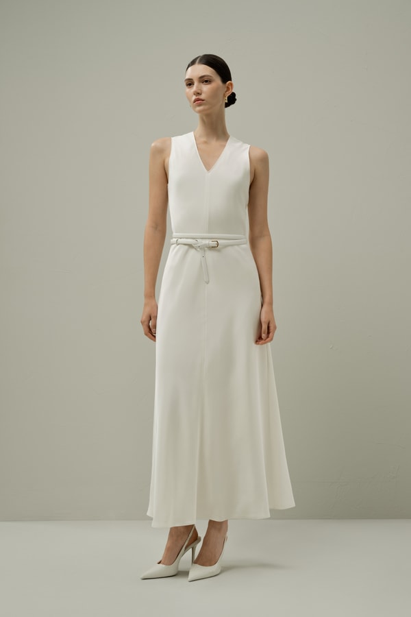 lilysilk Slim Double-Strap Leather Belt