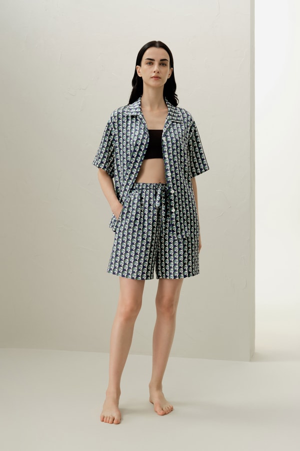 lilysilk Taurus Zodiac Silk Pajama Short Set