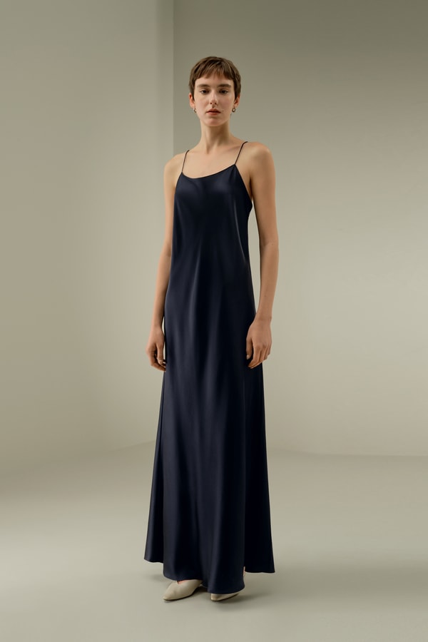 lilysilk U-Neck Minimalist Slip Dress