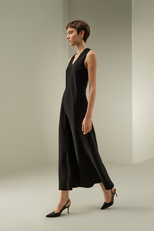 Lilysilk V-Neck Silk Long Dress