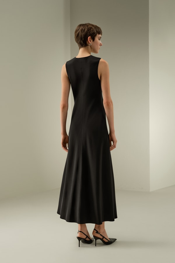 Lilysilk V-Neck Silk Long Dress