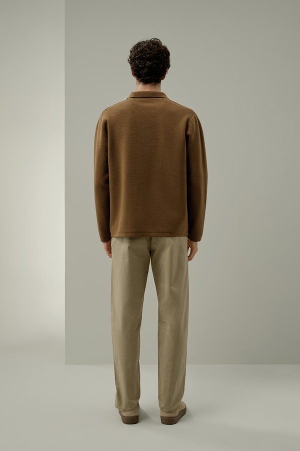 Lilysilk Washable Wool Men’s Milano Knit Jacket