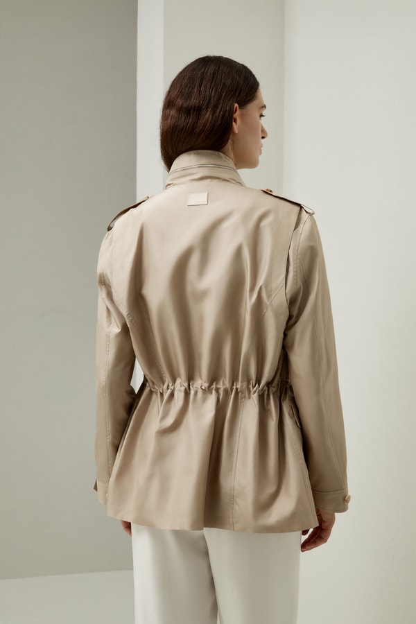 Lilysilk Water-Resistant Modern Utility Jacket