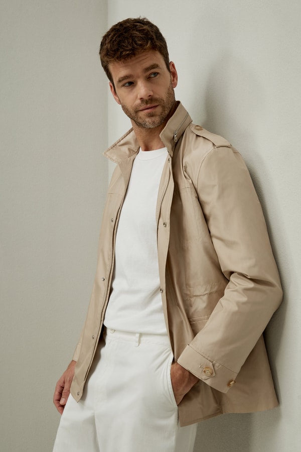 Lilysilk Water-Resistant Modern Utility Men Jacket