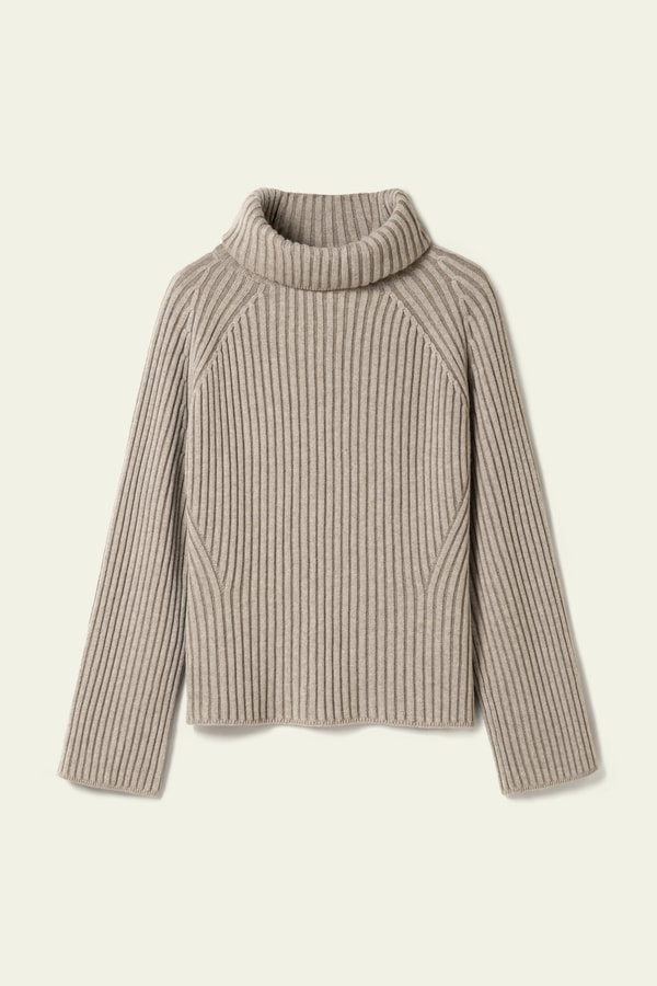 Lilysilk Wool Cashmere Blend Turtleneck Sweater