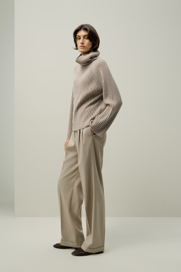Lilysilk Wool Cashmere Blend Turtleneck Sweater