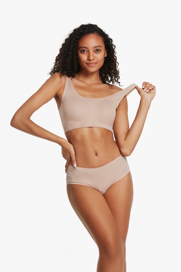 Lilysilk One-Size-Fits-Most Classic Wireless Silk Bra For Women