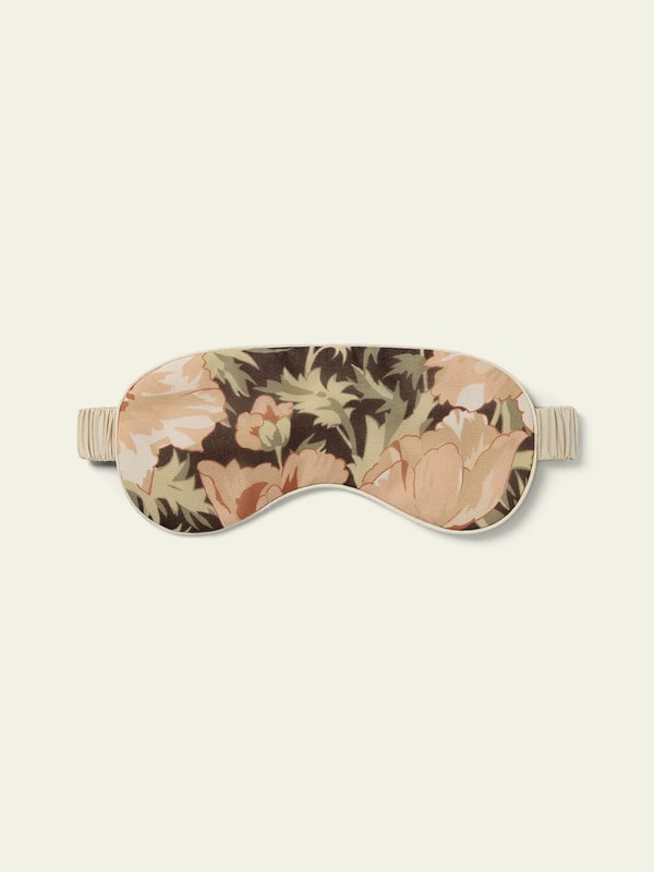 Lilysilk Poppy Print Sleep Mask - Made With Liberty Fabric