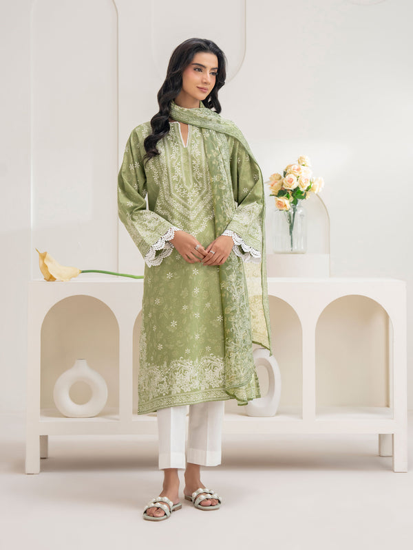 Limelight 2 Piece Cambric Suit-Paste Print (Unstitched)