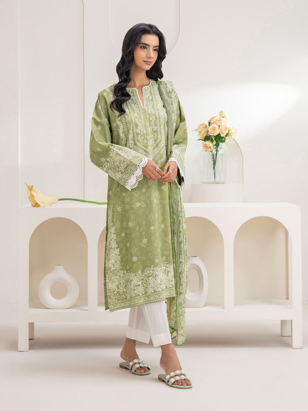 Limelight 2 Piece Cambric Suit-Paste Print (Unstitched)