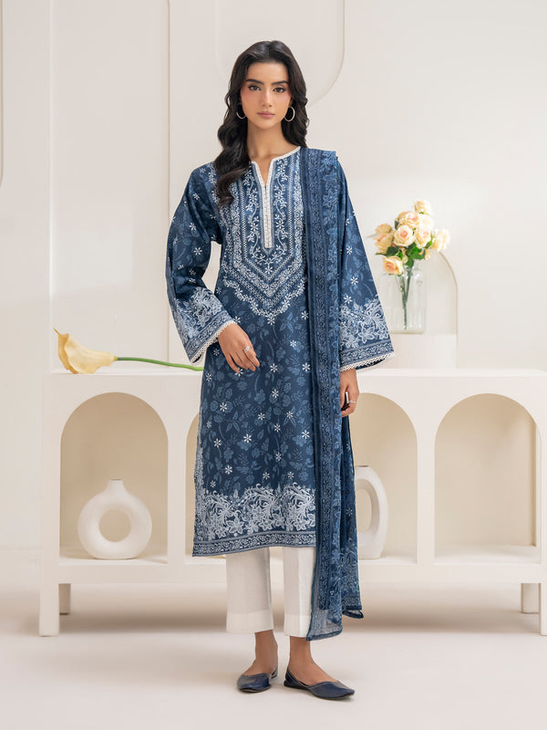 limelight 2 Piece Cambric Suit-Paste Print (Unstitched)