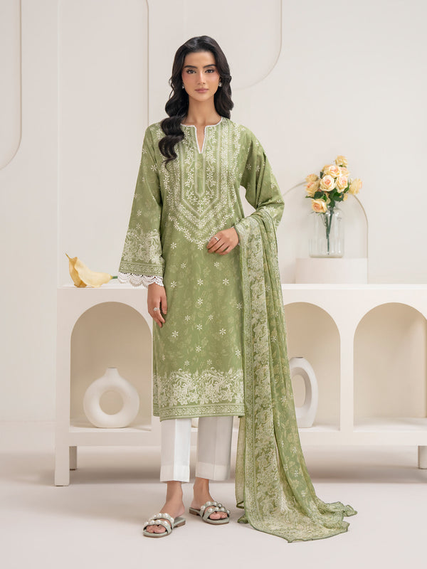 limelight 2 Piece Cambric Suit-Paste Print (Unstitched)