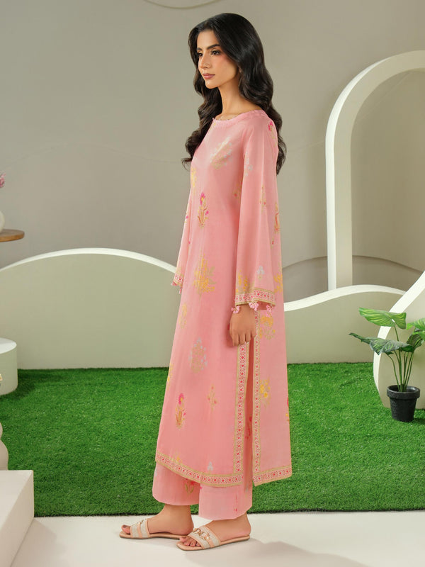 Limelight 2 Piece Cambric Suit-Printed (Unstitched) Pink