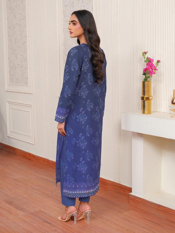 Limelight 2 Piece Khaddar Suit-Embroidered (Unstitched) Blue