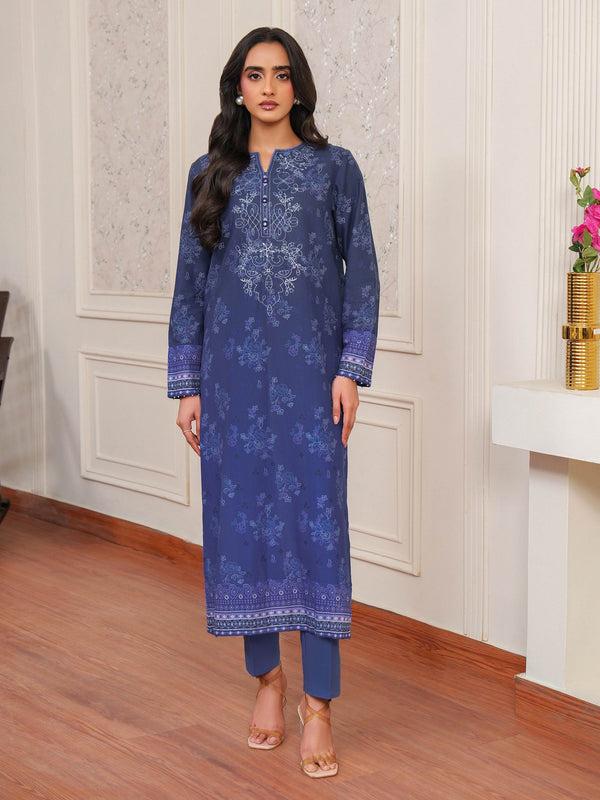 limelight 2 Piece Khaddar Suit-Embroidered (Unstitched) Blue