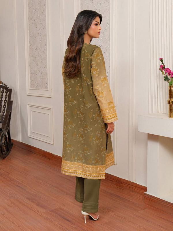 Limelight 2 Piece Khaddar Suit-Embroidered (Unstitched) Green