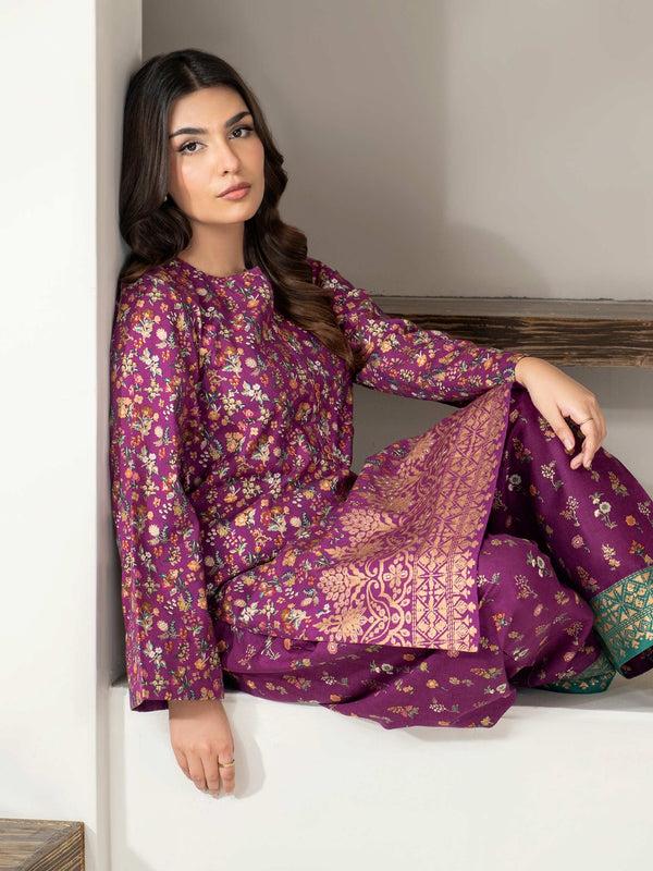 Limelight 2 Piece Khaddar Suit-Paste Print (Unstitched)