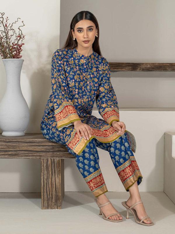 limelight 2 Piece Khaddar Suit-Paste Print (Unstitched)
