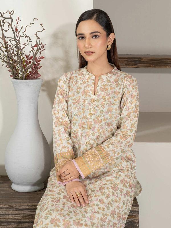 Limelight 2 Piece Khaddar Suit-Paste Print (Unstitched)
