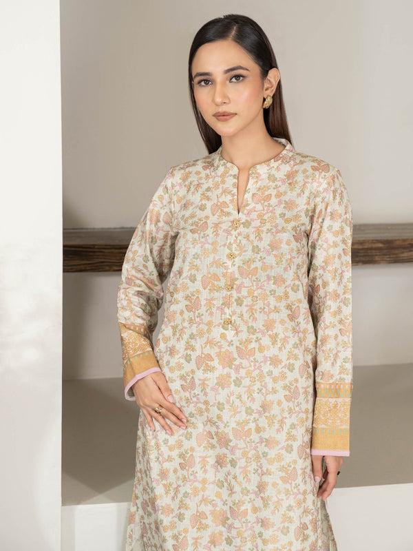 Limelight 2 Piece Khaddar Suit-Paste Print (Unstitched)
