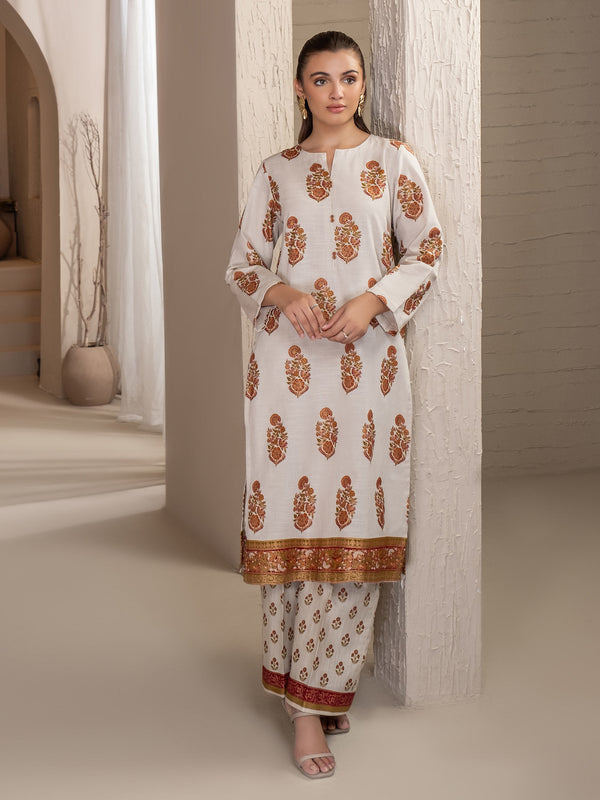 Limelight 2 Piece Khaddar Suit-Paste Print (Unstitched)