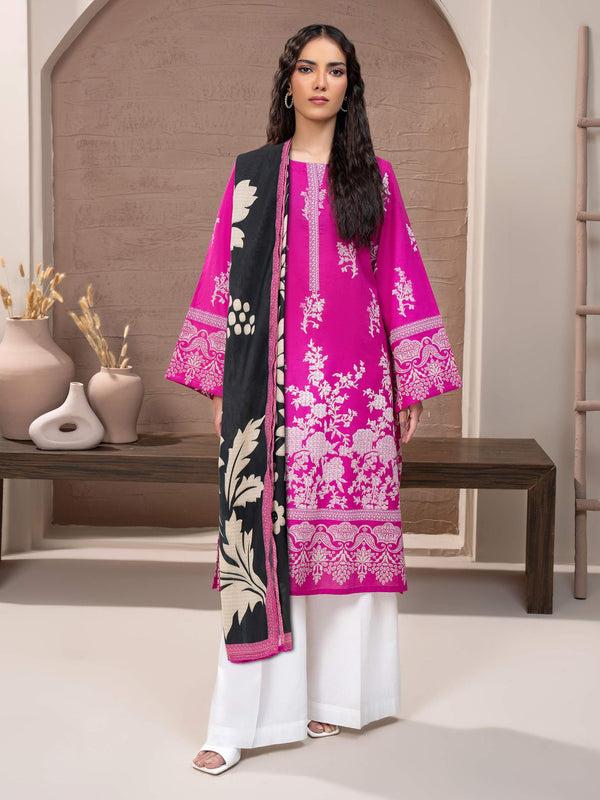 limelight 2 Piece Khaddar Suit-Paste Print (Unstitched)