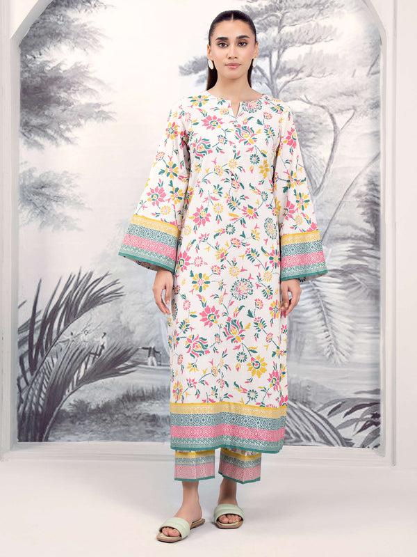 Limelight 2 Piece Khaddar Suit-Paste Print (Unstitched)