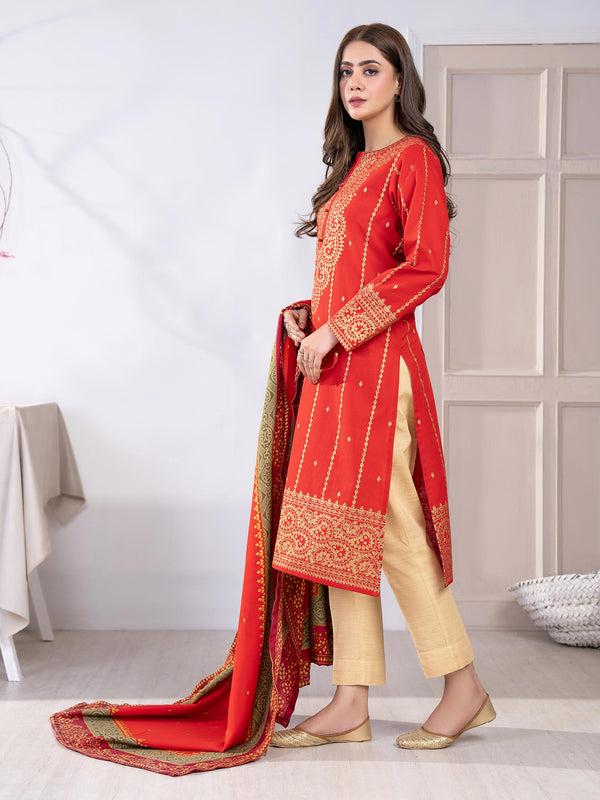 Limelight 2 Piece Khaddar Suit-Paste Print(Unstitched)