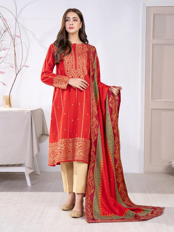 limelight 2 Piece Khaddar Suit-Paste Print(Unstitched)