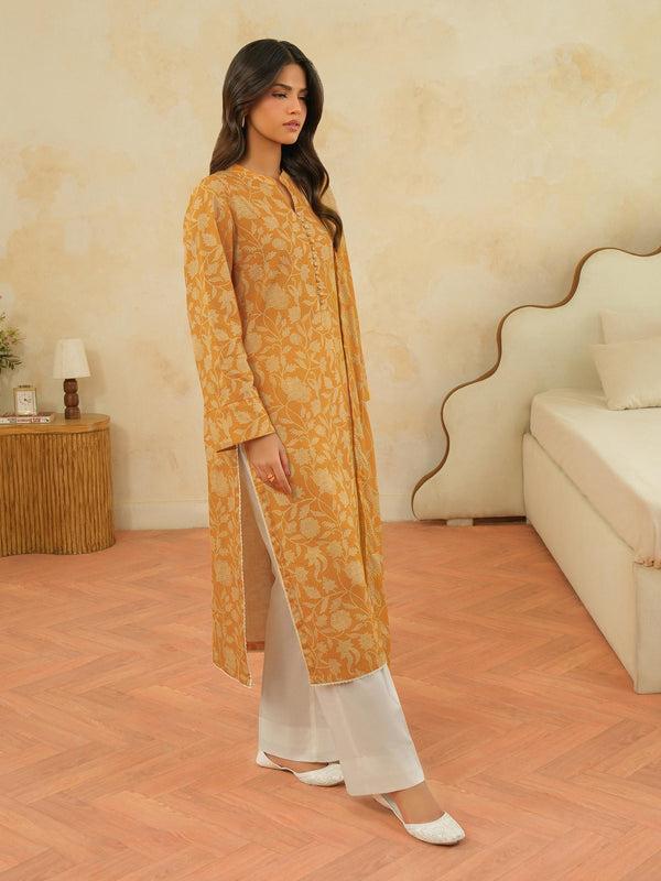 Limelight 2 Piece Khaddar Suit-Printed (Unstitched) Yellow