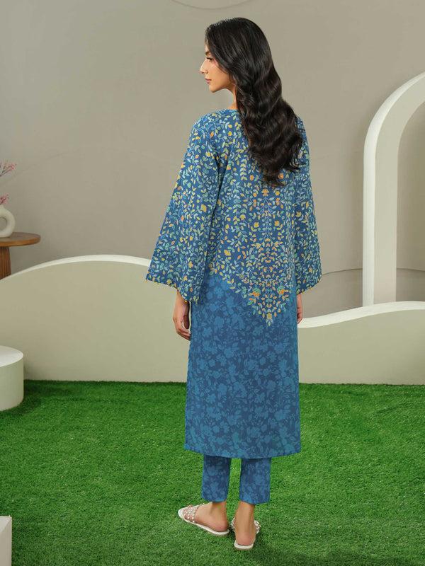 Limelight 2 Piece Lawn Suit-Printed (Unstitched) Blue