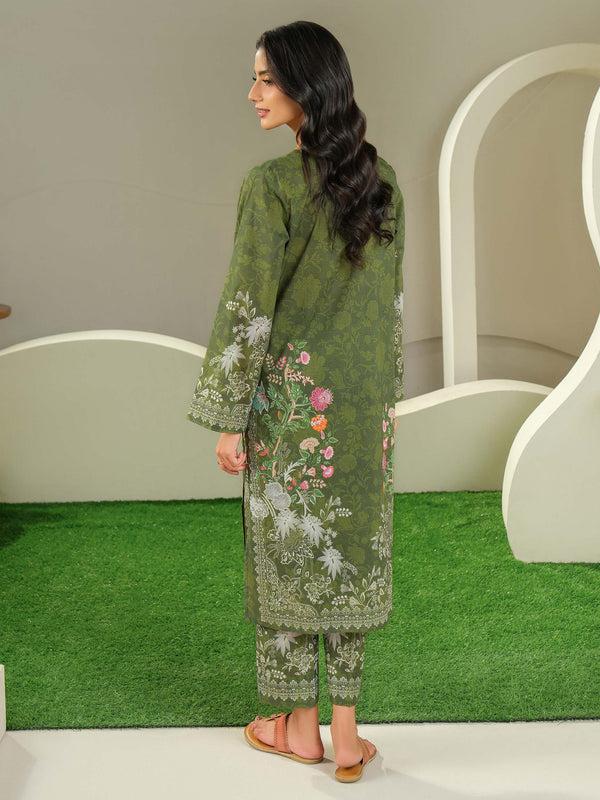Limelight 2 Piece Lawn Suit-Printed (Unstitched) Green