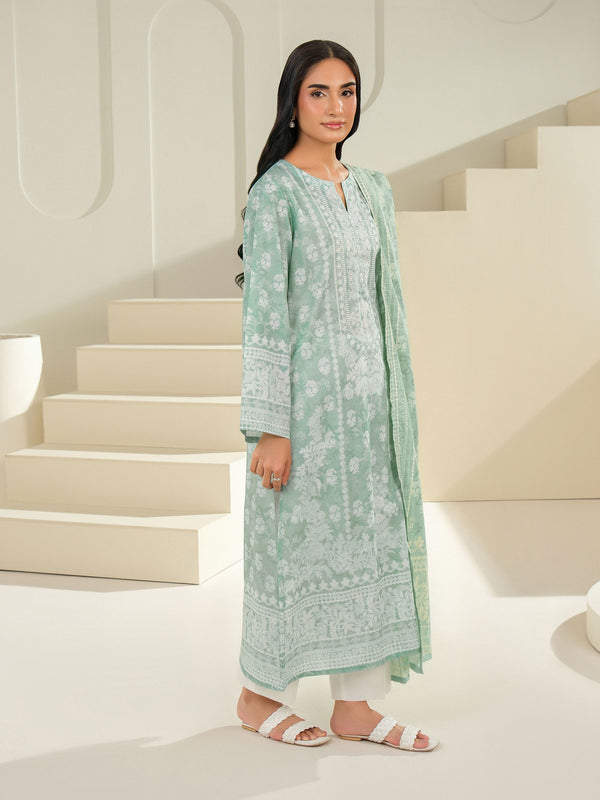 Limelight 2 Piece Lawn Suit-Printed (Unstitched) Sea Green