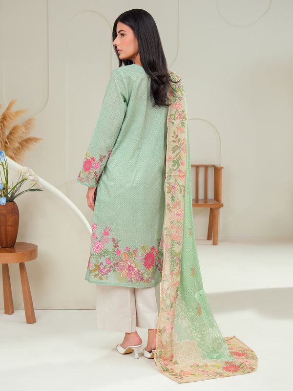 Limelight 2 Piece Lawn Suit-Printed (Unstitched) Sea Green