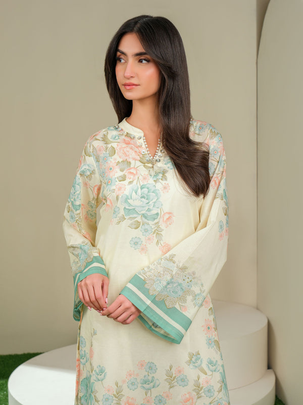 Limelight 2 Piece Lawn Suit-Printed (Unstitched) Yellow