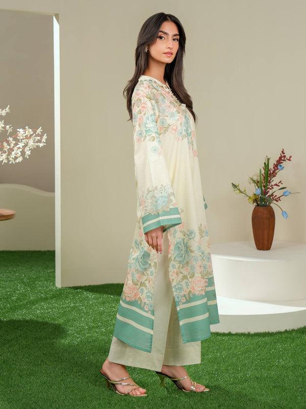 Limelight 2 Piece Lawn Suit-Printed (Unstitched) Yellow