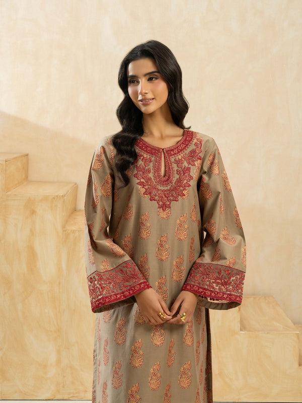 Limelight 2 Piece Winter Cotton Suit-Embroidered (Pret)