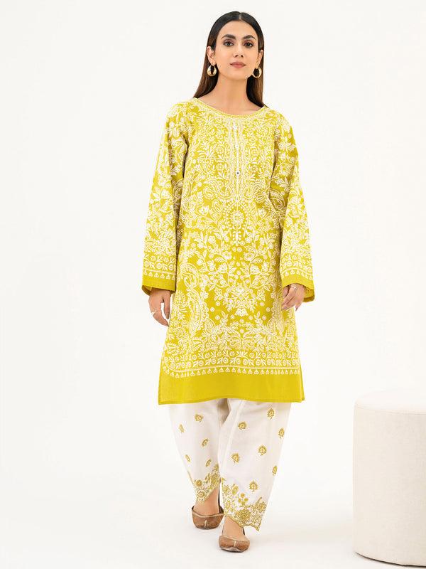 Limelight 2 Piece Winter Cotton Suit-Embroidered (Pret)