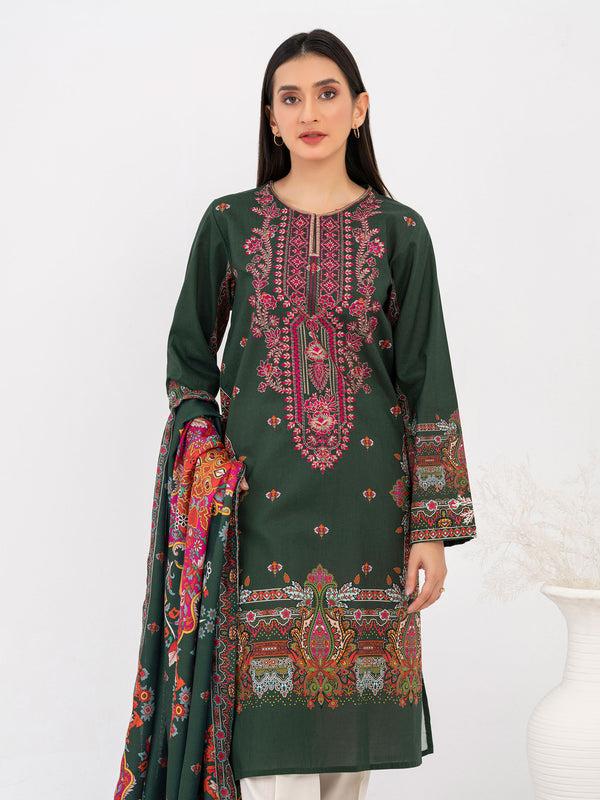 Limelight 2 Piece Winter Cotton Suit-Embroidered (Pret)