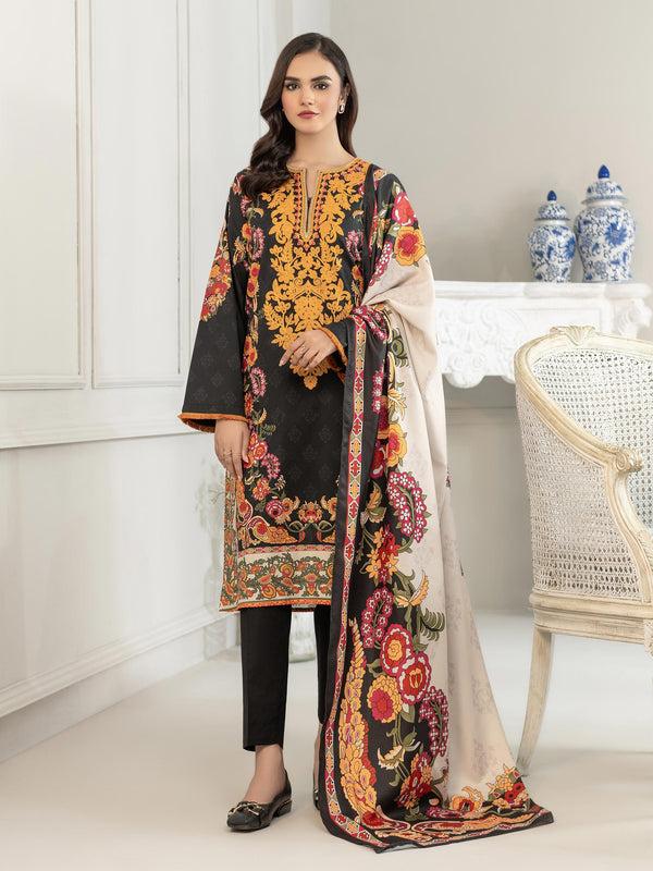 Limelight 2 Piece Winter Cotton Suit-Embroidered(Unstitched)