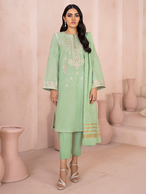 limelight 2 Piece Winter Cotton Suit-Embroidered (Unstitched)
