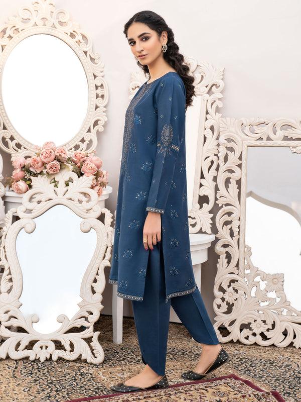 Limelight 2 Piece Winter Cotton Suit-Embroidered (Unstitched)