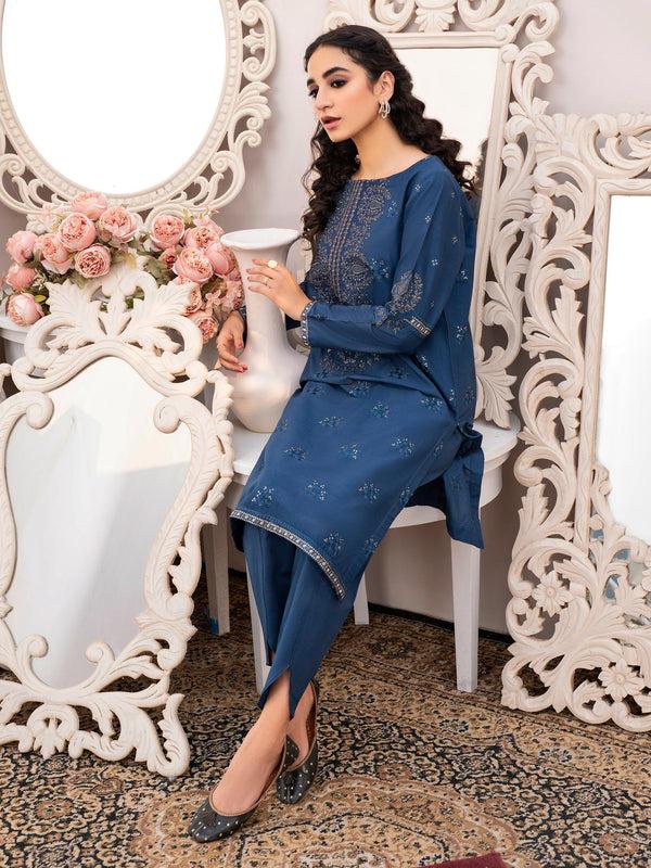 limelight 2 Piece Winter Cotton Suit-Embroidered (Unstitched)