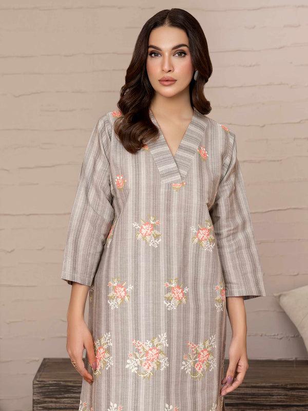 Limelight 2 Piece Yarn Dyed Suit-Embroidered (Unstitched)