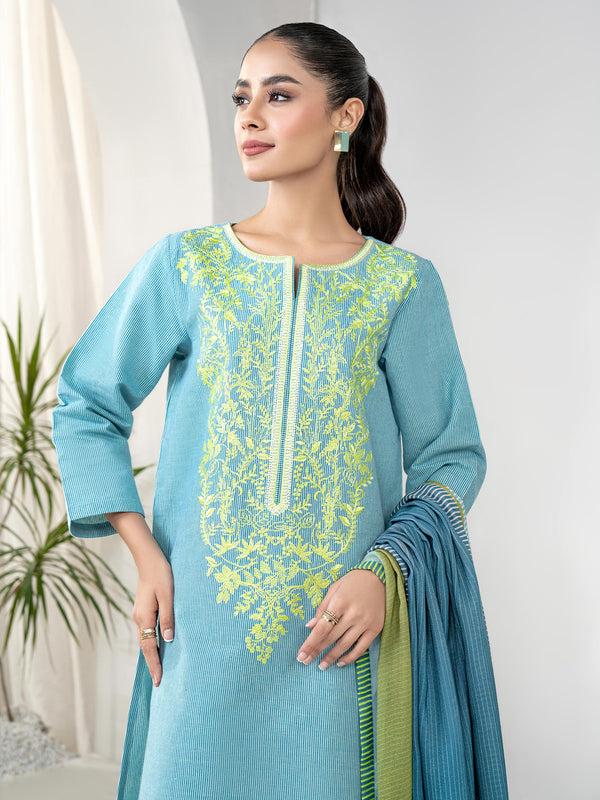 Limelight 2 Piece Yarn Dyed Suit-Embroidered(Unstitched)